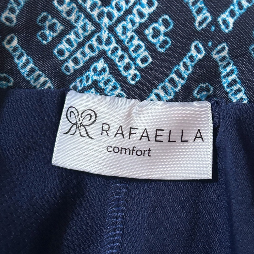 Rafaella Geometric Blue and White Mini Skirt - Picture 3 of 4